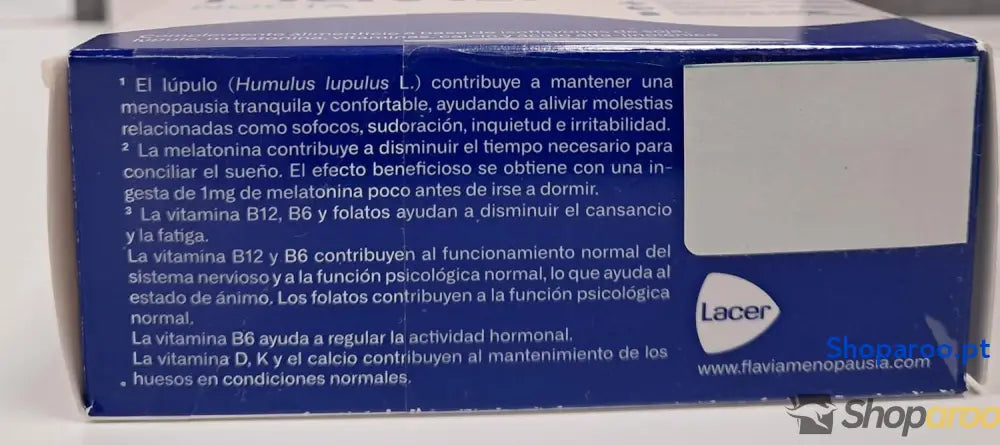 FLAVIA Nocta 2 unidades x 30 comprimidos alivia os sintomas da menopausa isoflavonas de soja e melatonina melhora