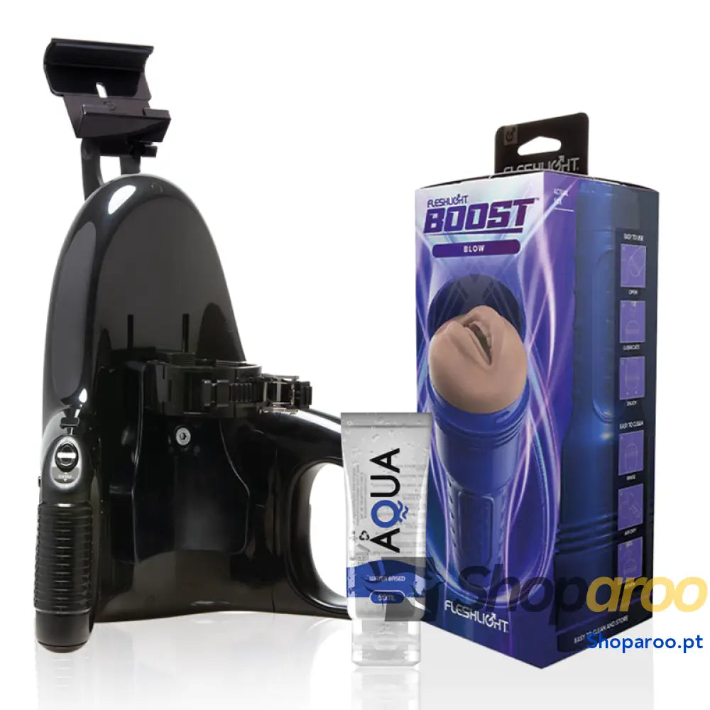 FLESHLIGHT - BLOW LM FLESH RP + LANÇAMENTO UNIVERSAL + LUBRIFICANTE AQUA QUALITY 50 ML