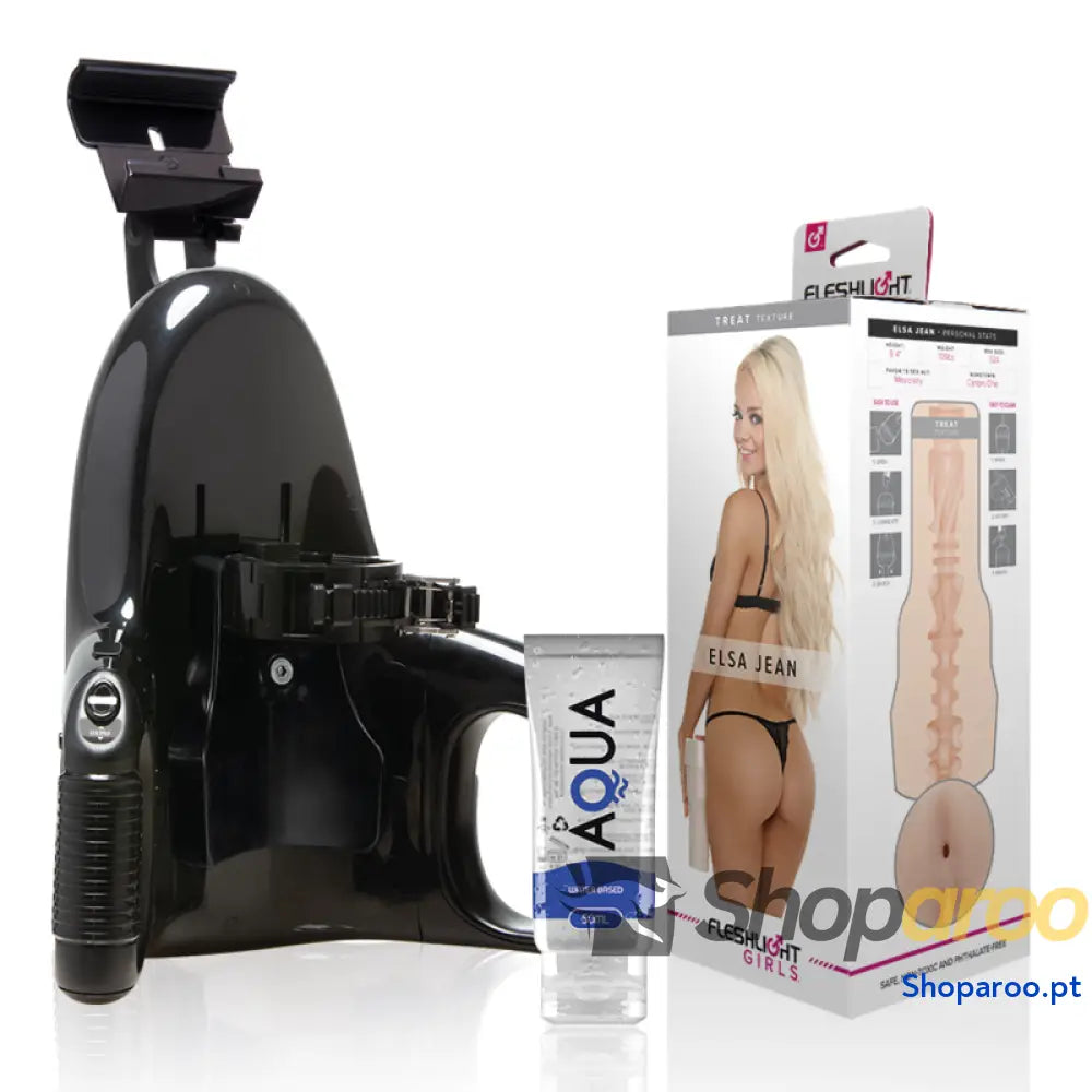 FLESHLIGHT - ELSA JEAN VAGINA SABOROSA + LANÇAMENTO UNIVERSAL + LUBRIFICANTE AQUA QUALITY 50 ML