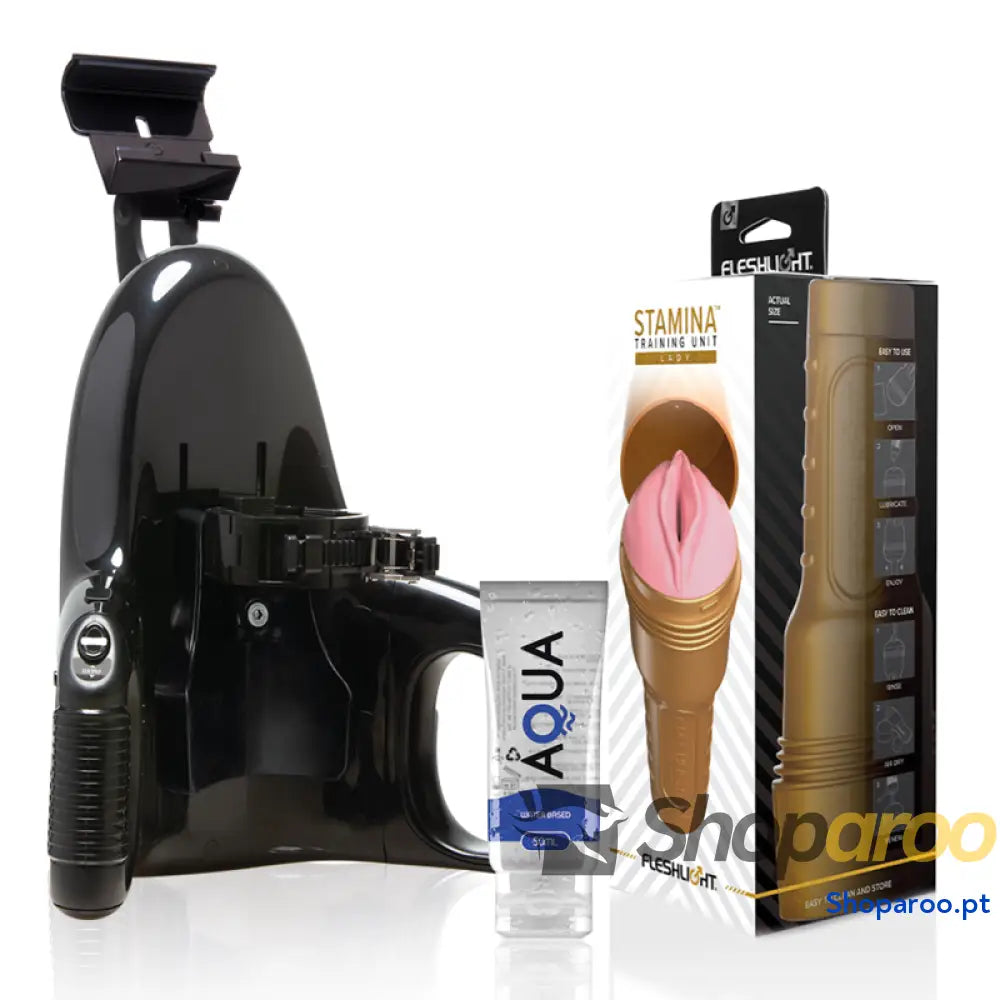 FLESHLIGHT - UNIDADE DE TREINAMENTO PINK LADY STAMINA + LANÇAMENTO UNIVERSAL + LUBRIFICANTE AQUA QUALITY 50 ML