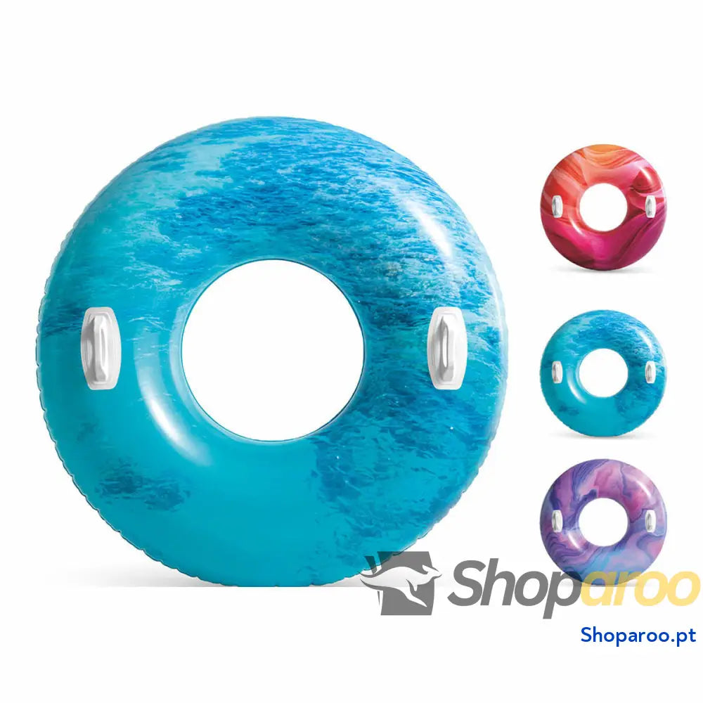 Flutuador Insuflável Intex Com pegas Ø 91 cm Multicolor