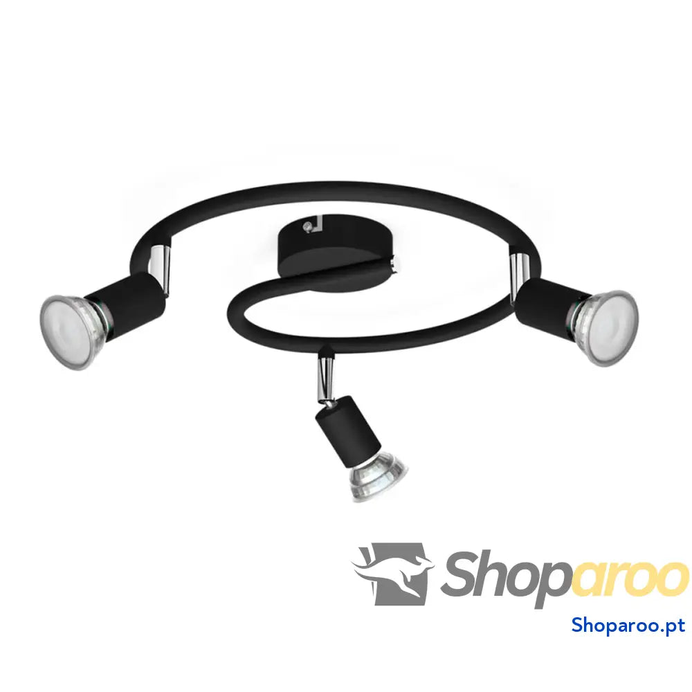 Foco Philips limbali Preto GU10 (3 Unidades)