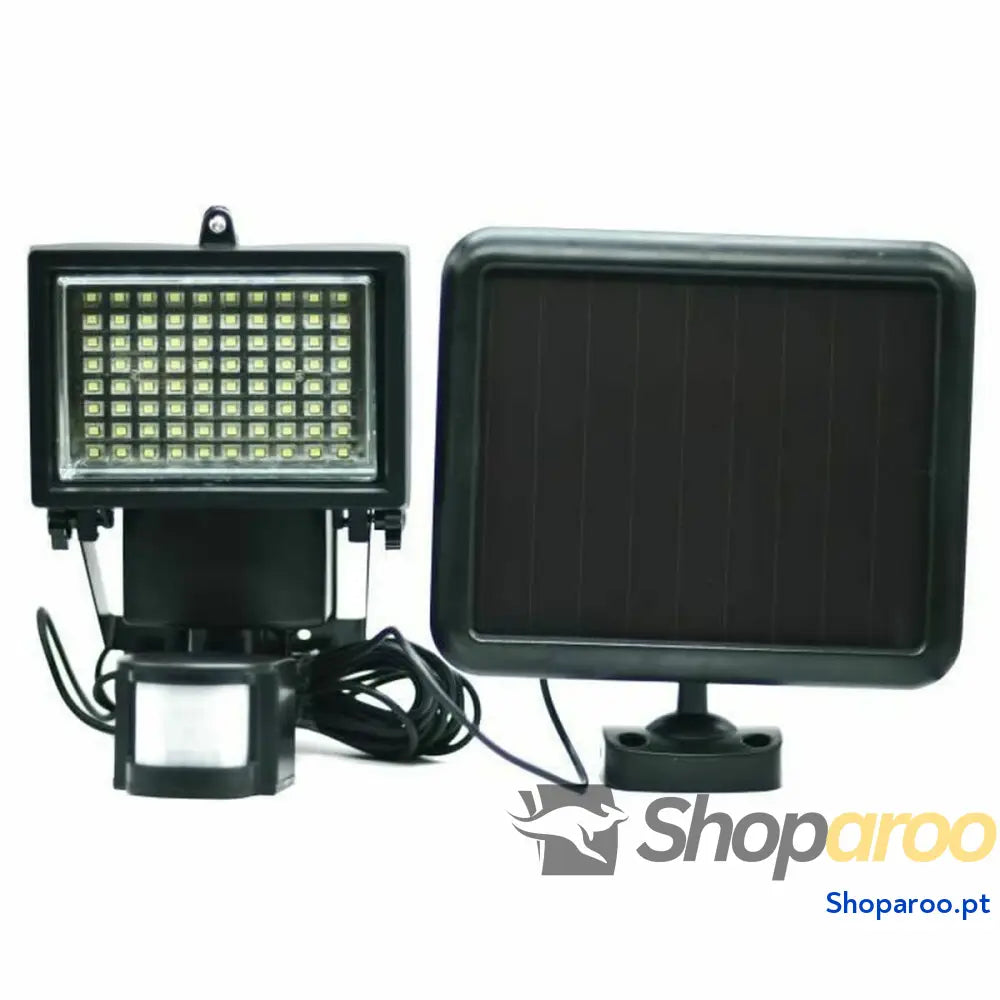 Foco solar Galix Detetor de Movimento Preto Plástico 13,5 x 13,5 x 20 cm