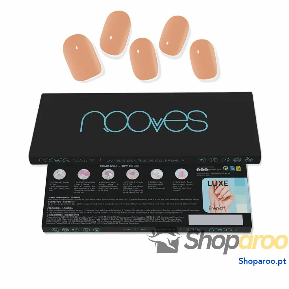Folhas de unhas de gel Nooves Cru au soleil (20 Unidades)