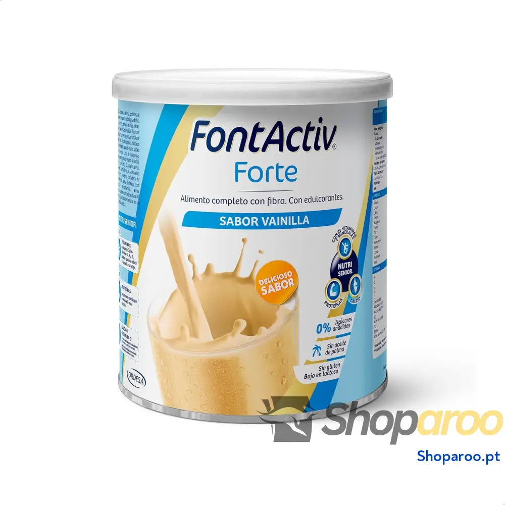 FontActiv Forte baunilha | 800 g | Suplemento nutricional com fibra para adultos % açúcares adicionados