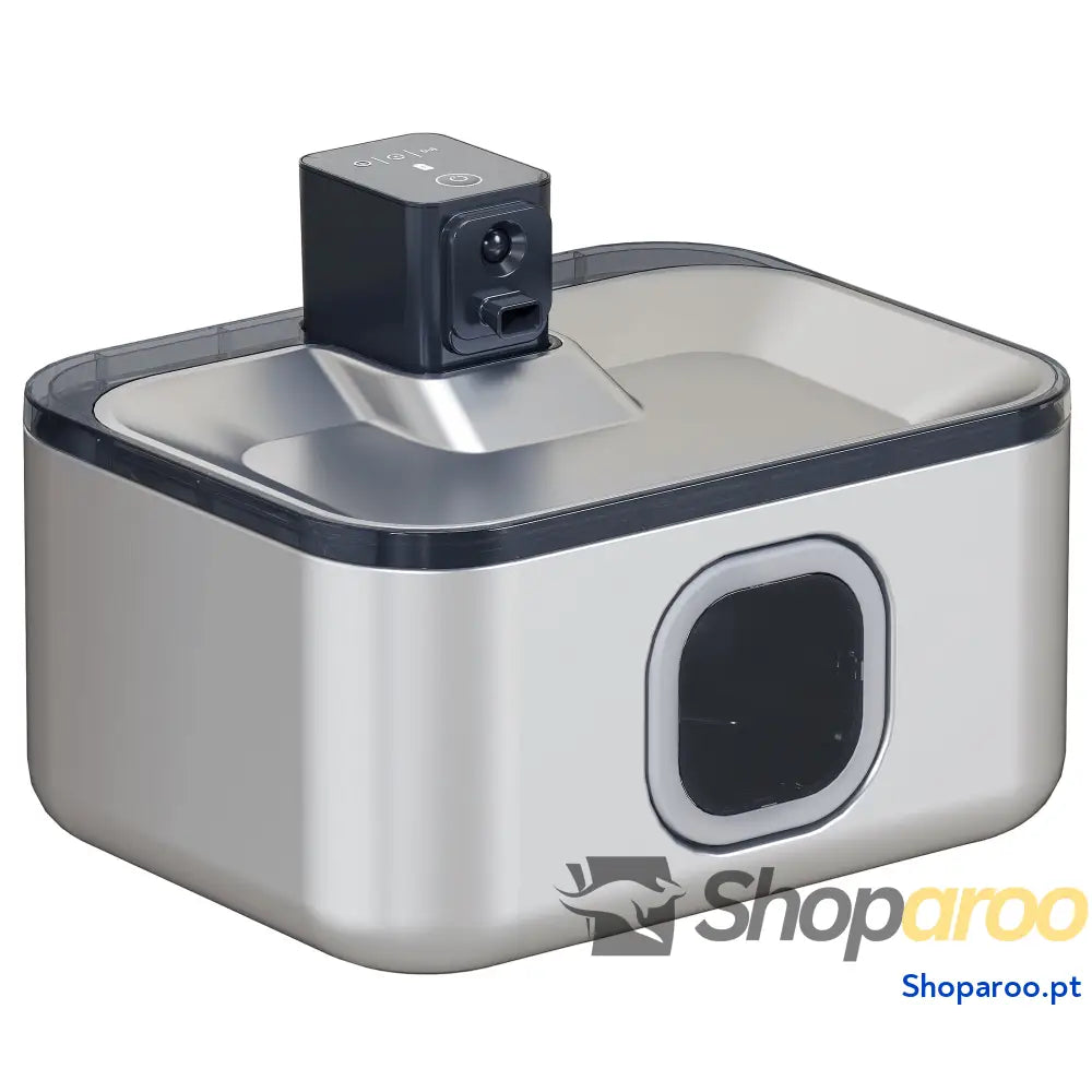 Fonte de água para gatos inox 5L com sensor LED e filtro