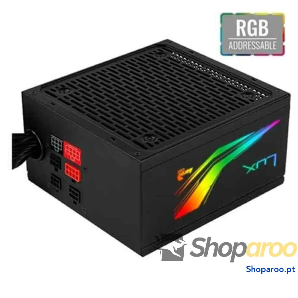 Fonte de Alimentação Aerocool LUX RGB 550M ATX 550 W 80 Plus Bronze LED RGB