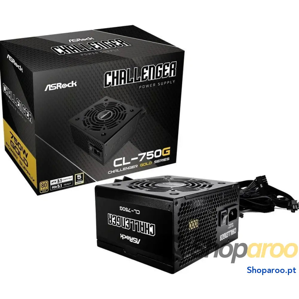 Fonte de Alimentação ASRock 90-UXC075-GNEAAA ATX 750 W 80 Plus Gold