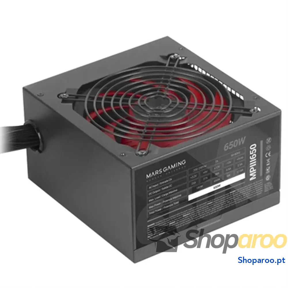 Fonte de Alimentação Mars Gaming MPIII650 ATX 650 W CE - RoHS