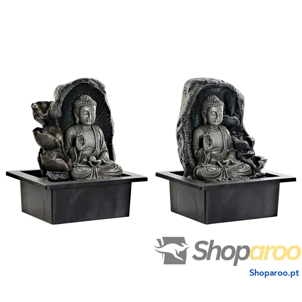 Fonte de Jardim DKD Home Decor 21 x 17,5 x 25 cm Buda Resina Oriental (2 Unidades)