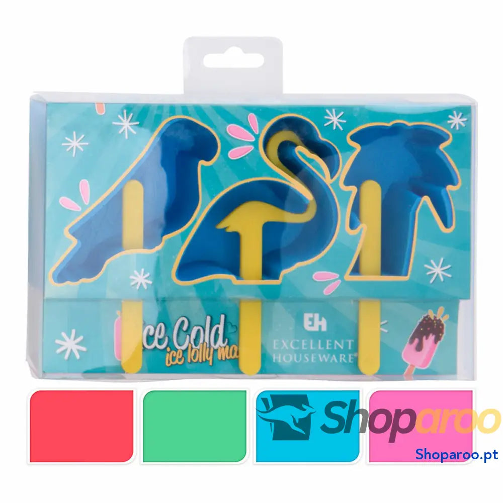 Forma para Gelados Excellent Houseware Infantil 19,5 x 8,5 x 4 cm Polipropileno