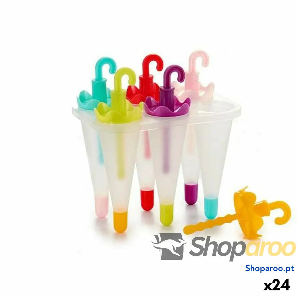 Forma para Gelados Leknes CN71546-1 Polipropileno 11 x 16,5 x 16 cm Guarda-Chuva (24 Unidades)