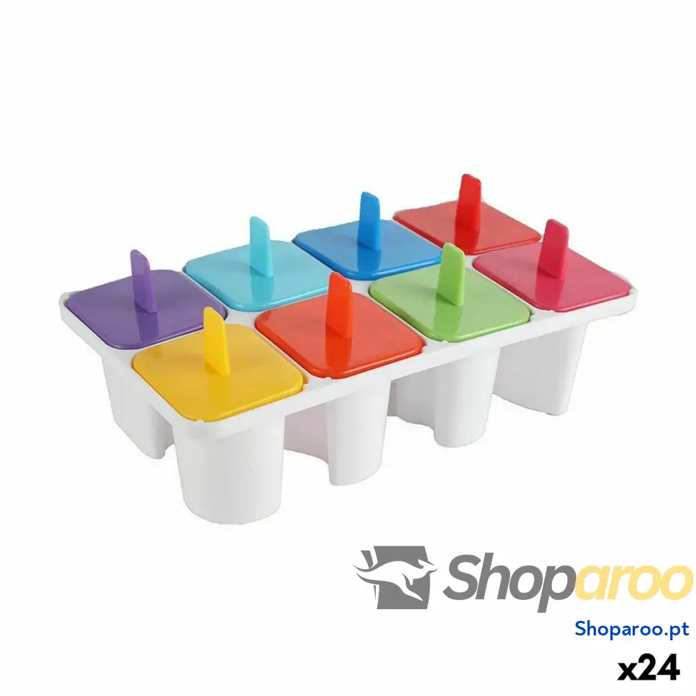 Forma para Gelados Privilege Multicolor 18,5 x 10,5 x 7 cm (24 Unidades)