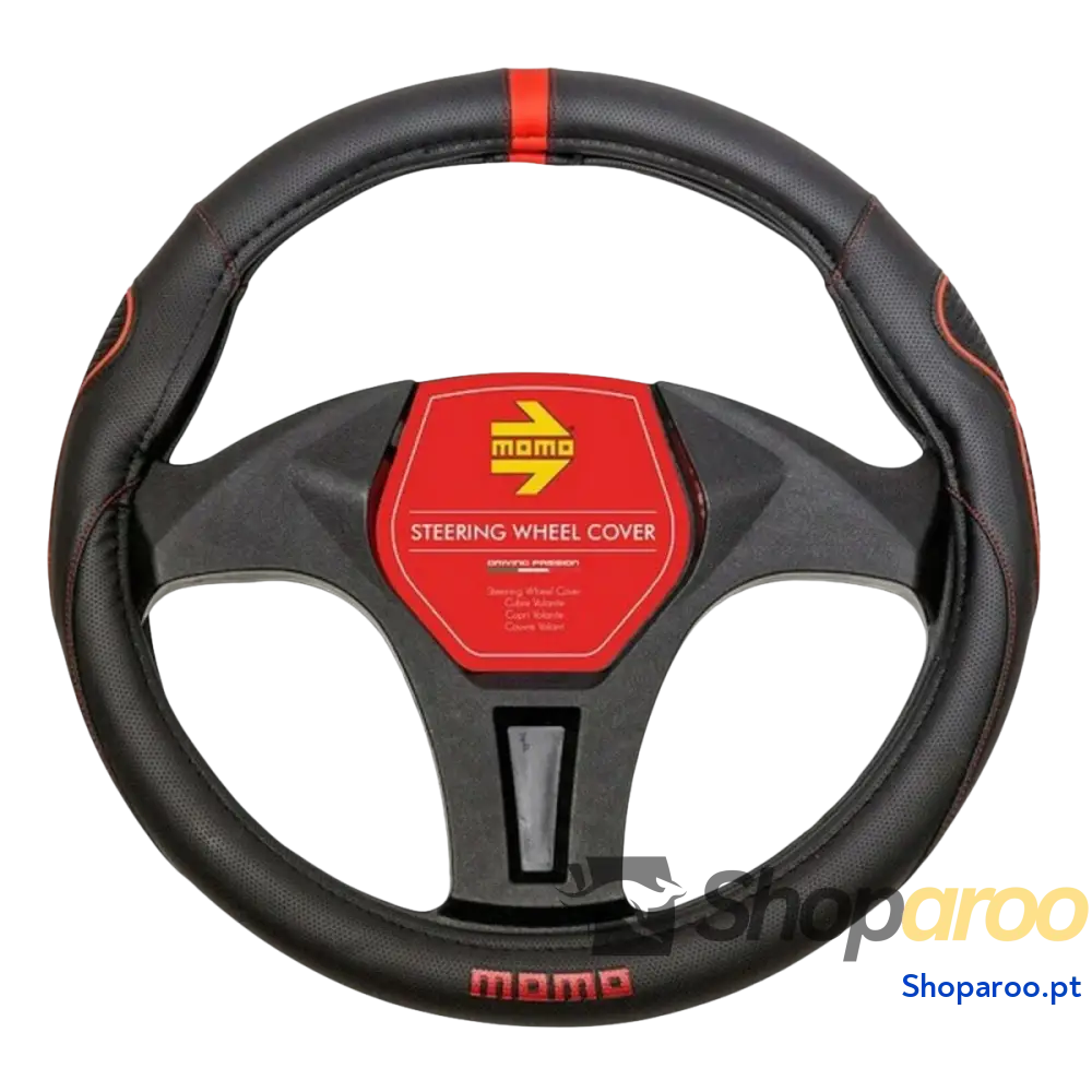 Forro para o Volante MOMO SWC014BR Preto Poliuretano Universal
