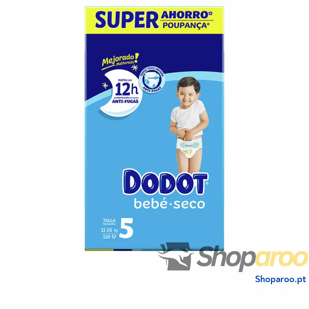 Fraldas descartáveis Dodot Etapas 5 11 16 kg (116 Unidades)