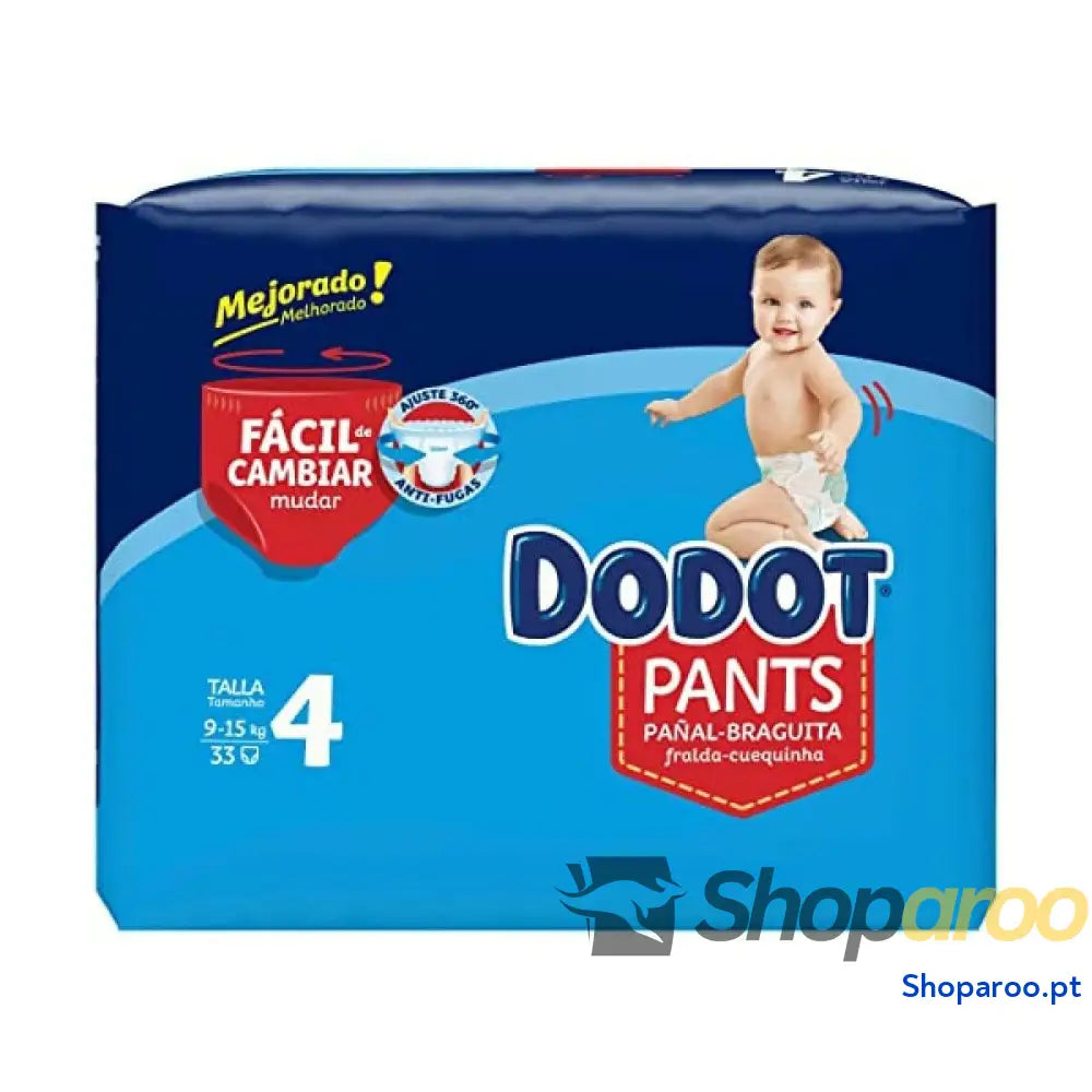 Fraldas descartáveis Dodot Pants 9 15 kg 33 Unidades