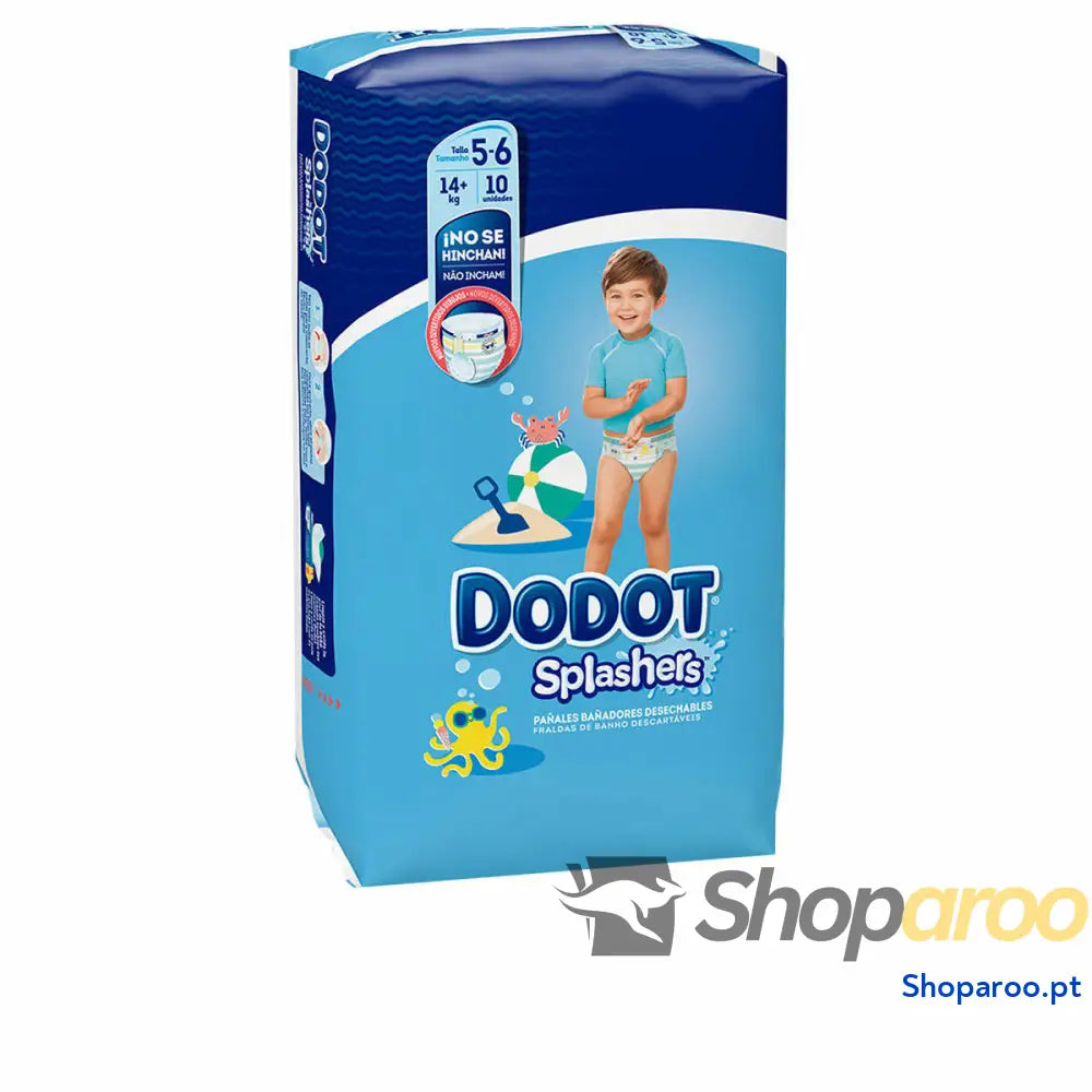 Fraldas descartáveis Dodot Splashers 5-6 14 Kg (10 Unidades)