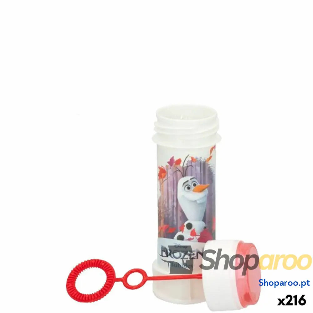Frasco para bolas de sabão Frozen 60 ml 3,8 x 11,5 cm (216 Unidades)