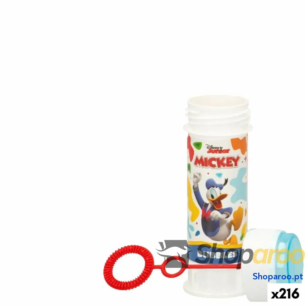 Frasco para bolas de sabão Mickey Mouse 60 ml 3,8 x 11,5 cm (216 Unidades)