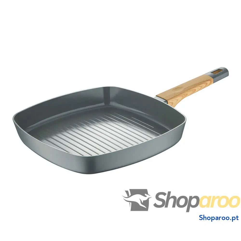 Frigideira Assadora San Ignacio Earth Grey SG 6754 Cinzento Alumínio 28 x cm