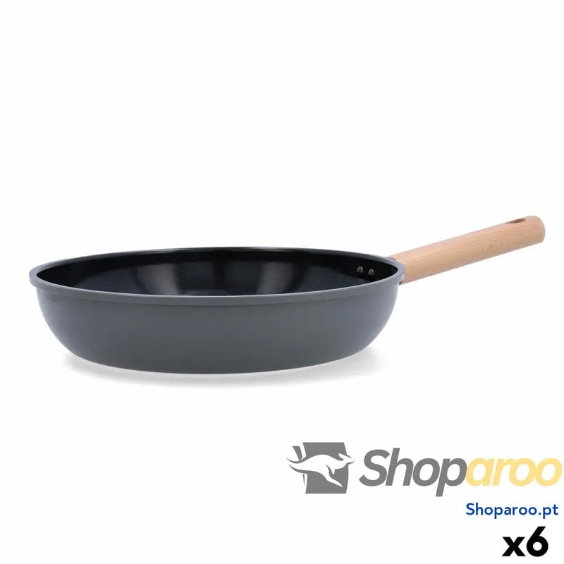 Frigideira Bidasoa Mia Cinzento Metal Ø 28 cm (6 Unidades)