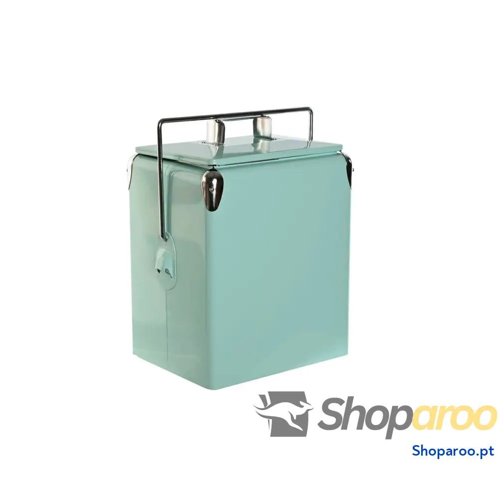 Frigorífico Portátil Home ESPRIT Verde PVC Metal Aço Polipropileno 17 L 32 x 24 x 43 cm