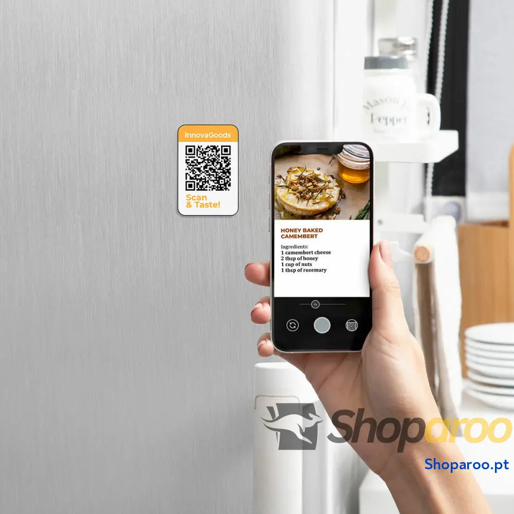 Fritadeira de Ar com Grill Acessórios e Livro Receitas InnovaGoods Fryinn 12 in 1 6000 Preto Aço 3400 W 6 L