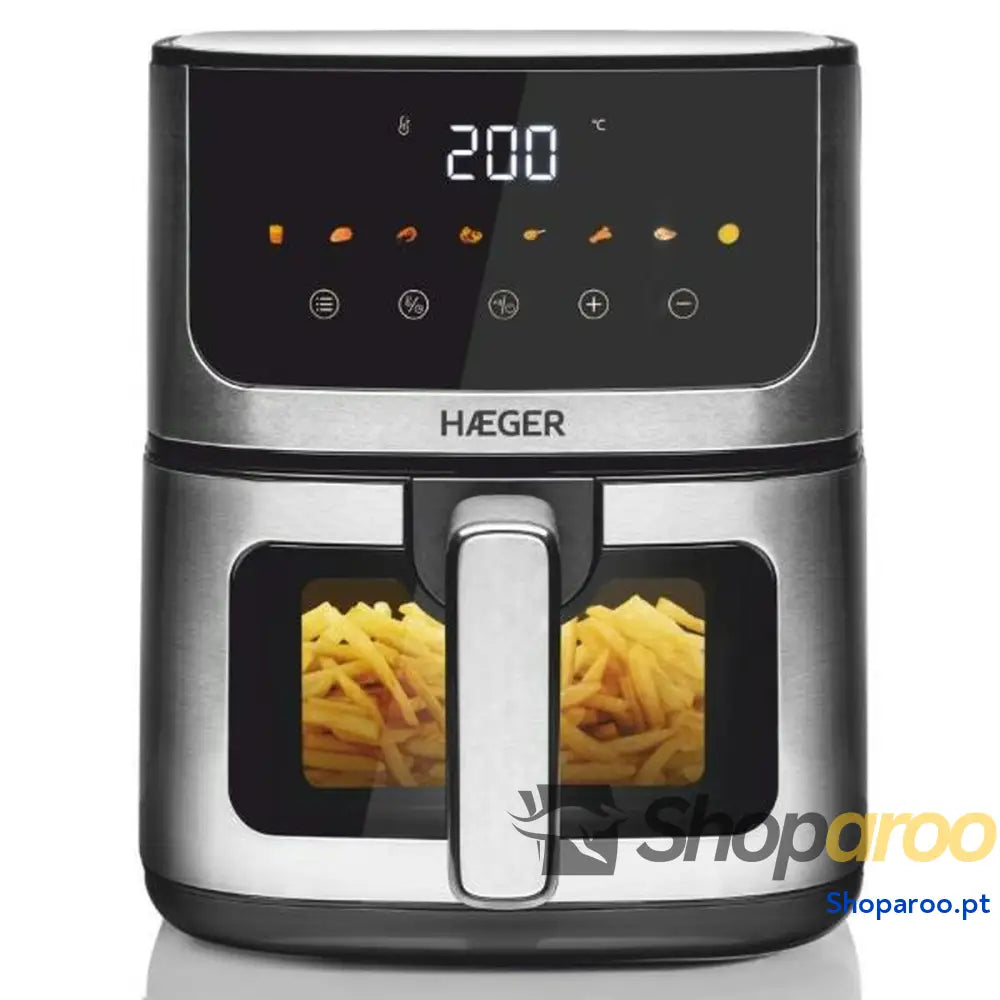 Fritadeira de Ar Haeger Magic Window Cinzento 1400 W