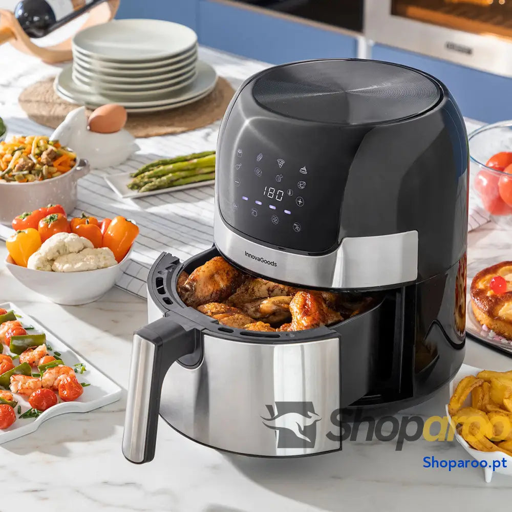 Fritadeira de Ar InnovaGoods Fryinn 3500 Preto 1400 W 3,5 L Aço inoxidável