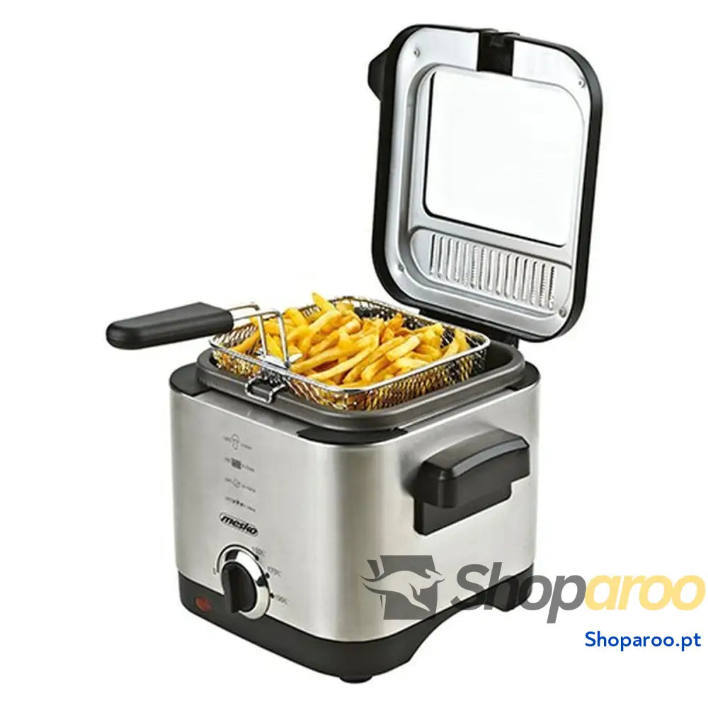 Fritadeira Mesko MS 4910 Preto Prateado 900 W 1,5 L