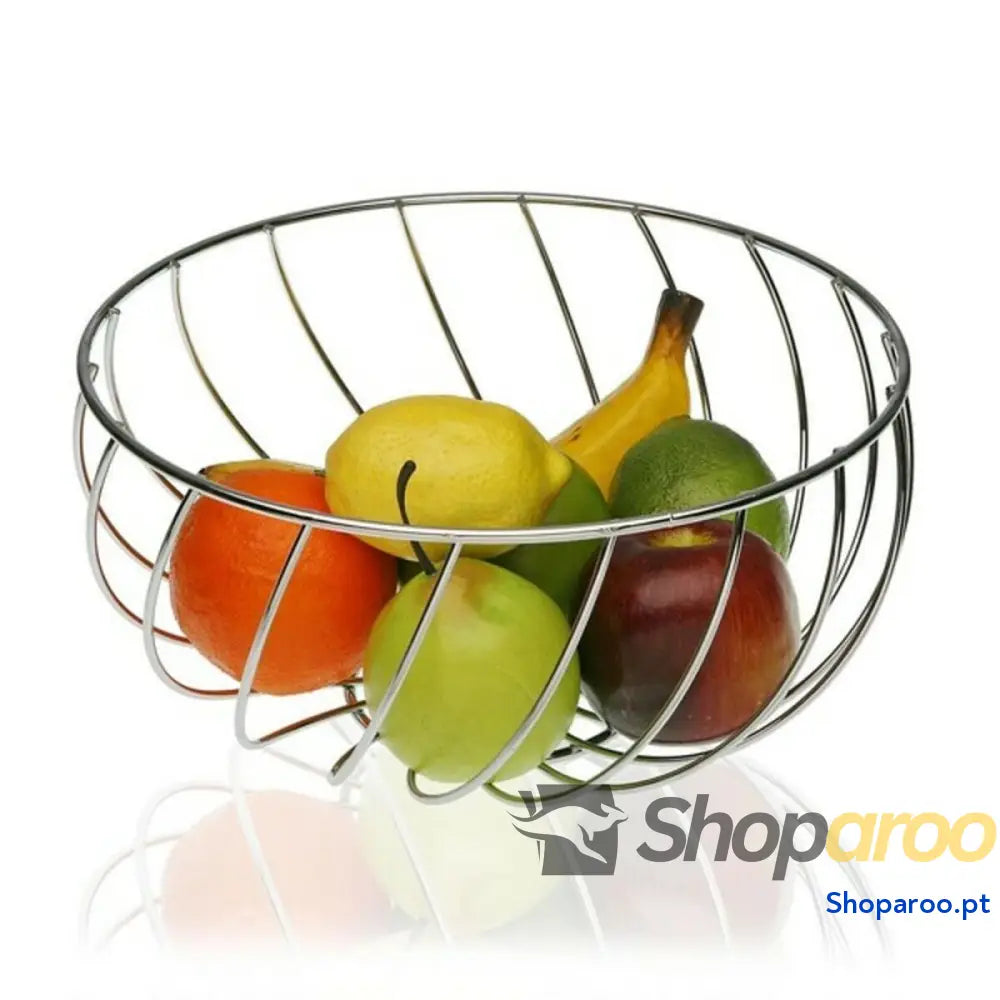 Fruteira Metal Cromado (28 x 14 28 cm)