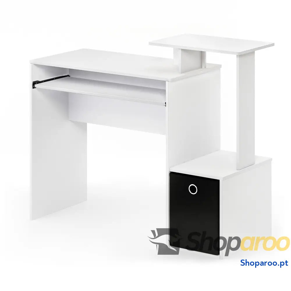 Furinno Secretária de computador preto/castanho