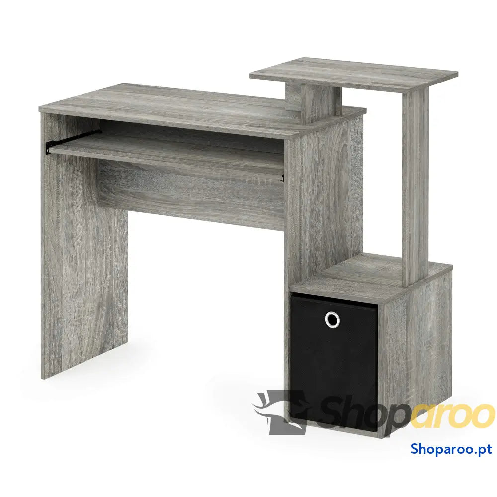 Furinno Secretária de computador preto/castanho