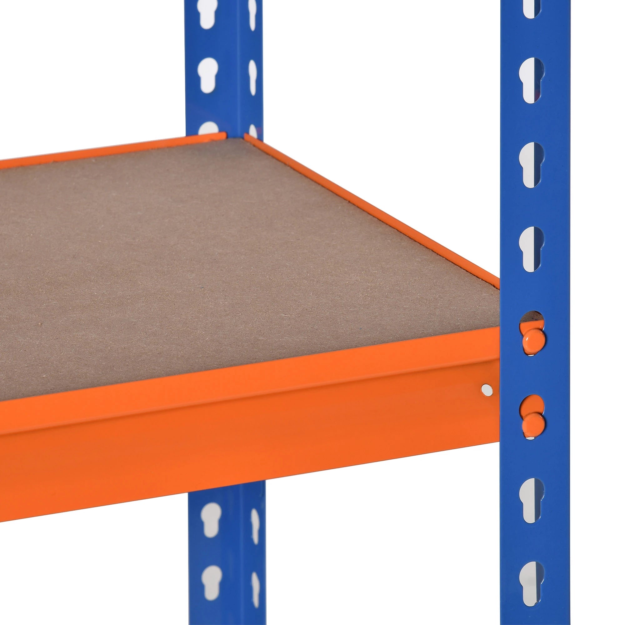 Estante metálica de armazenamento 80x40x182cm para garagem e oficina