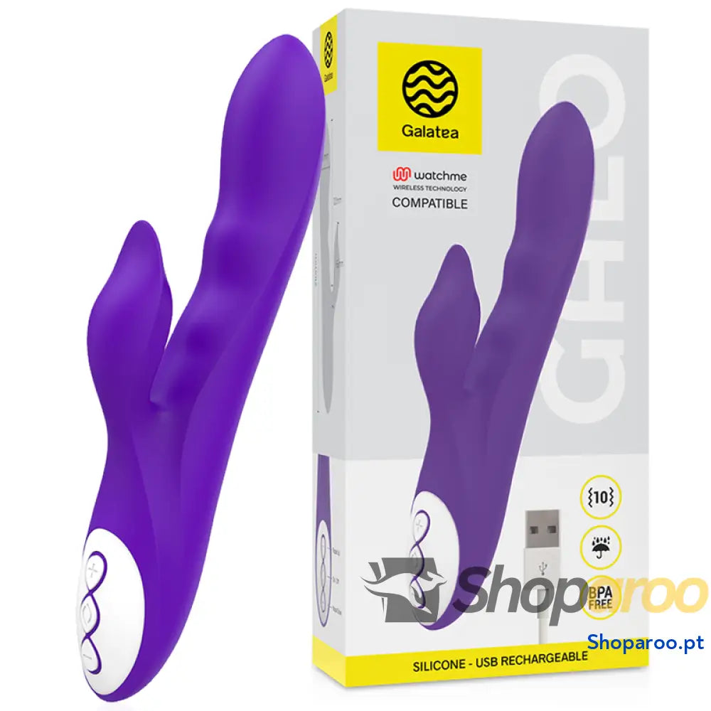 GALATEA - VIBRADOR GALO LILAC COMPATÍVEL COM A TECNOLOGIA WATCHME WIRELESS