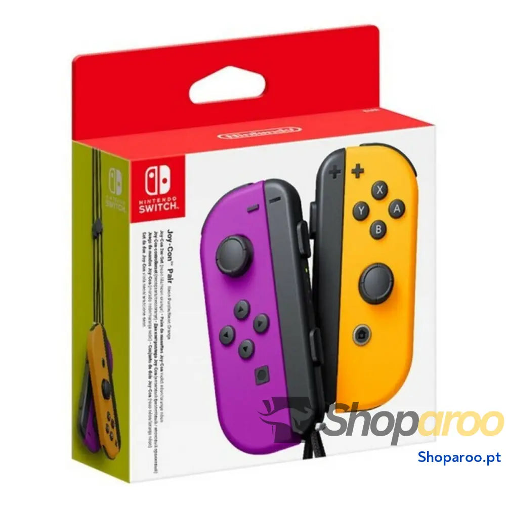 Gamepad sem Fios Nintendo Joy-Con Roxo Laranja