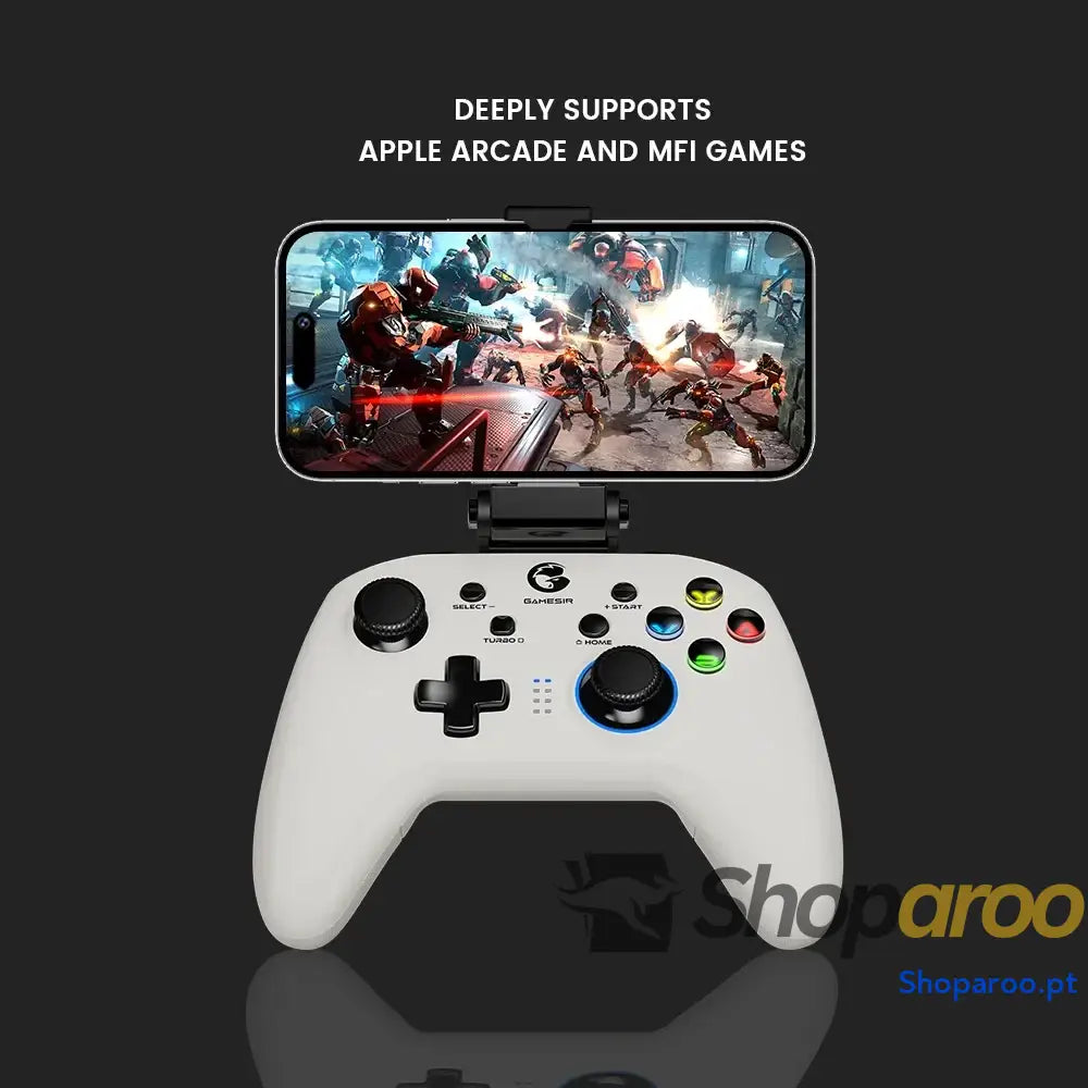 GameSir T4 Pro Comando Sem Fios Branco para Nintendo Switch e PC