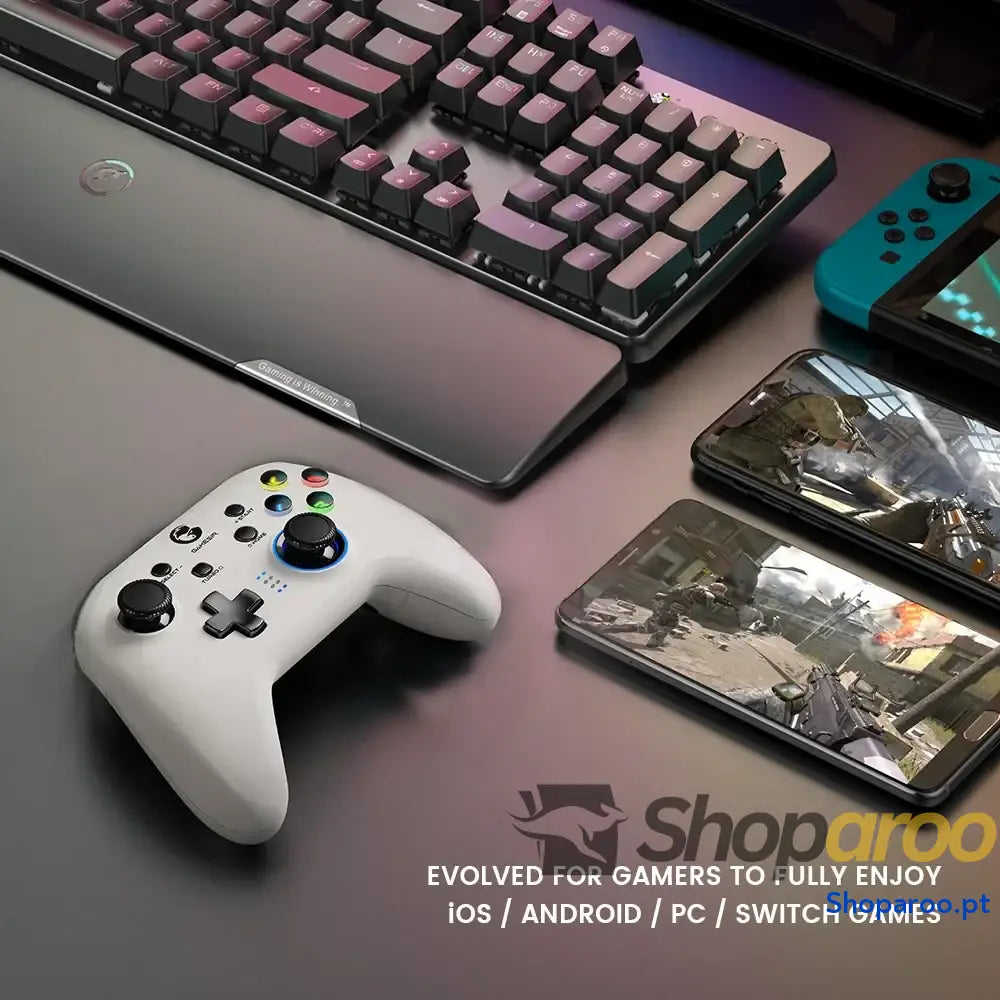 GameSir T4 Pro Comando Sem Fios Branco para Nintendo Switch e PC