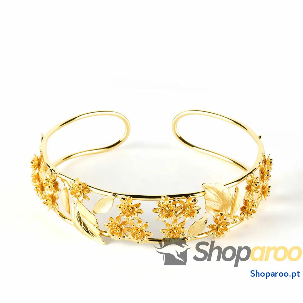 Gargantilha Shabama Luxor Latão banhado a ouro