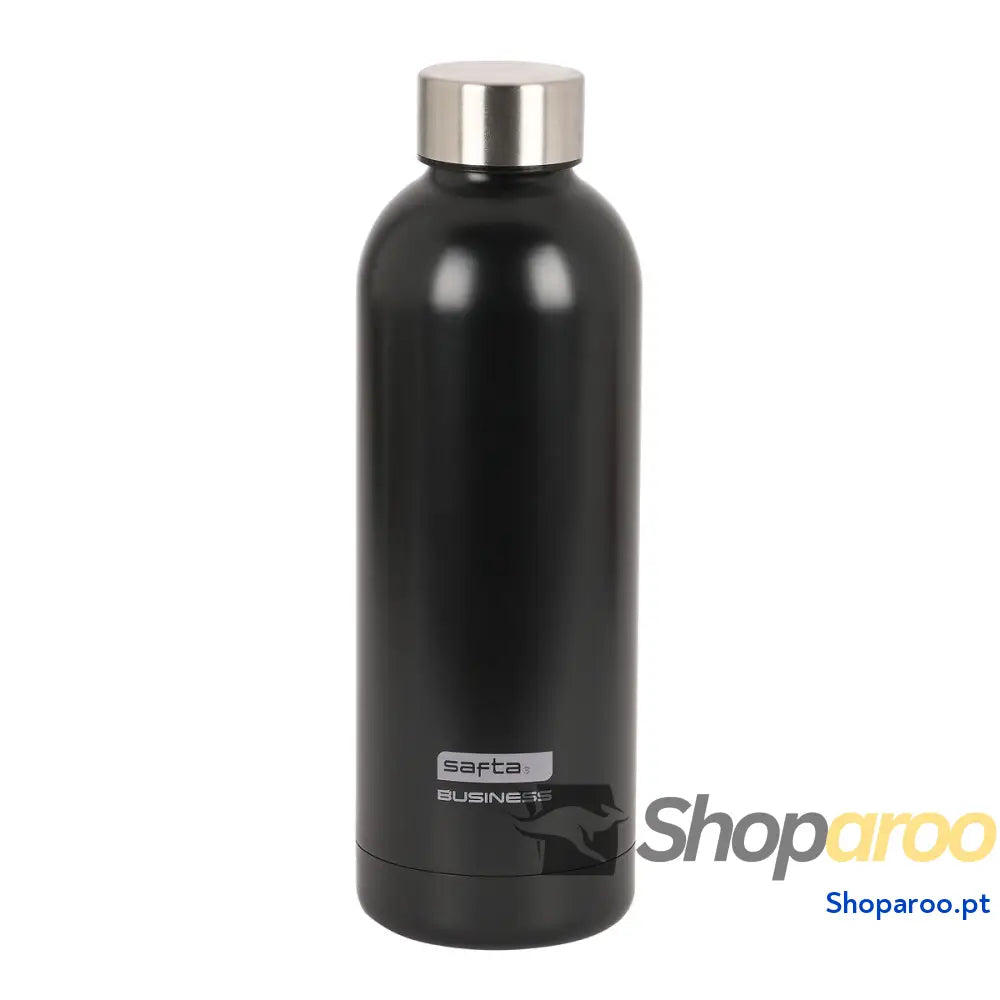Garrafa Térmica em Aço Inoxidável Safta Black 500 ml Preto