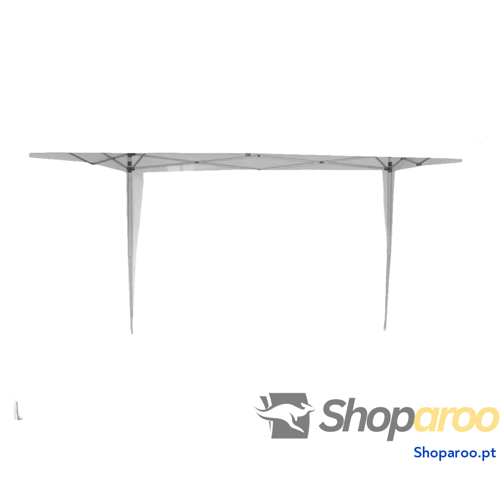 Gazebo Aktive 300 x 250 x 300 cm Aço Branco Plástico