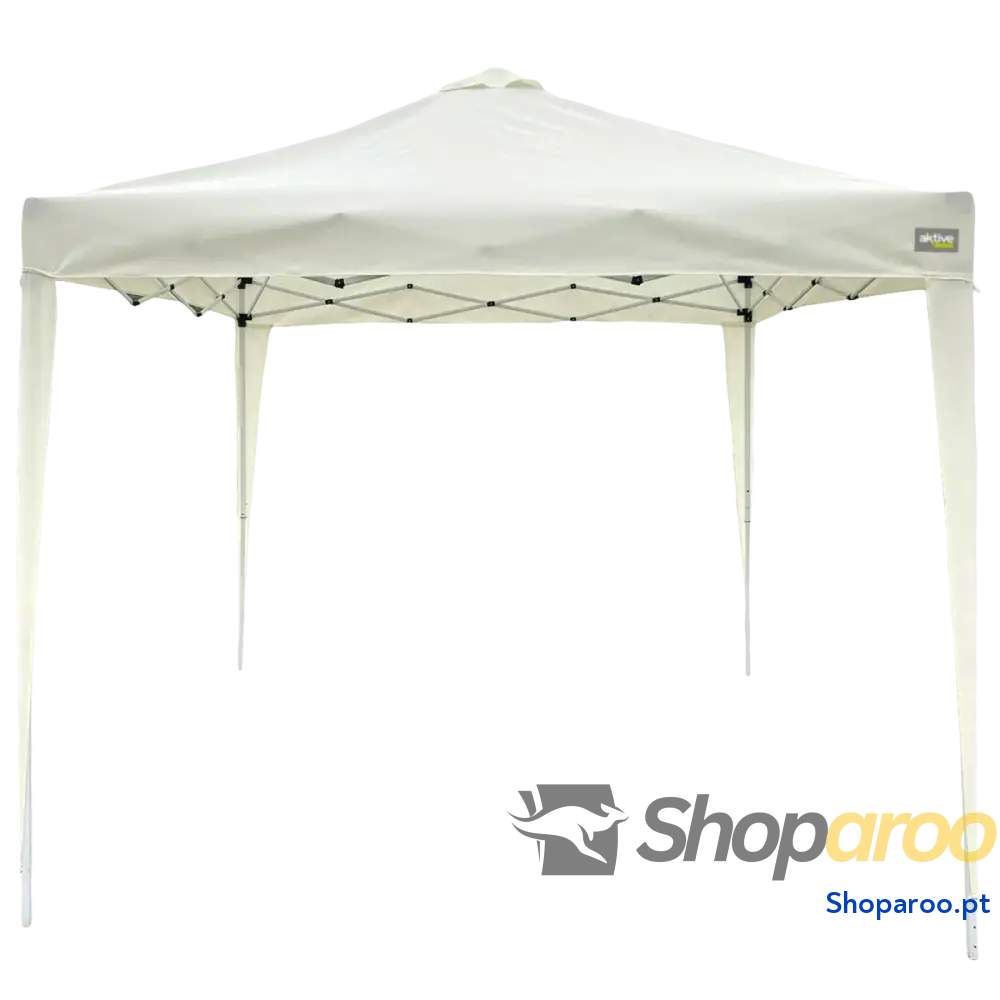 Gazebo Aktive 300 x 250 x 300 cm Tecido Aço Branco