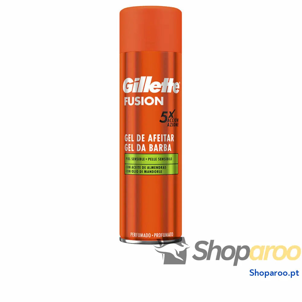 Gel de Barbear Gillette Fusion Pele sensível 200 ml