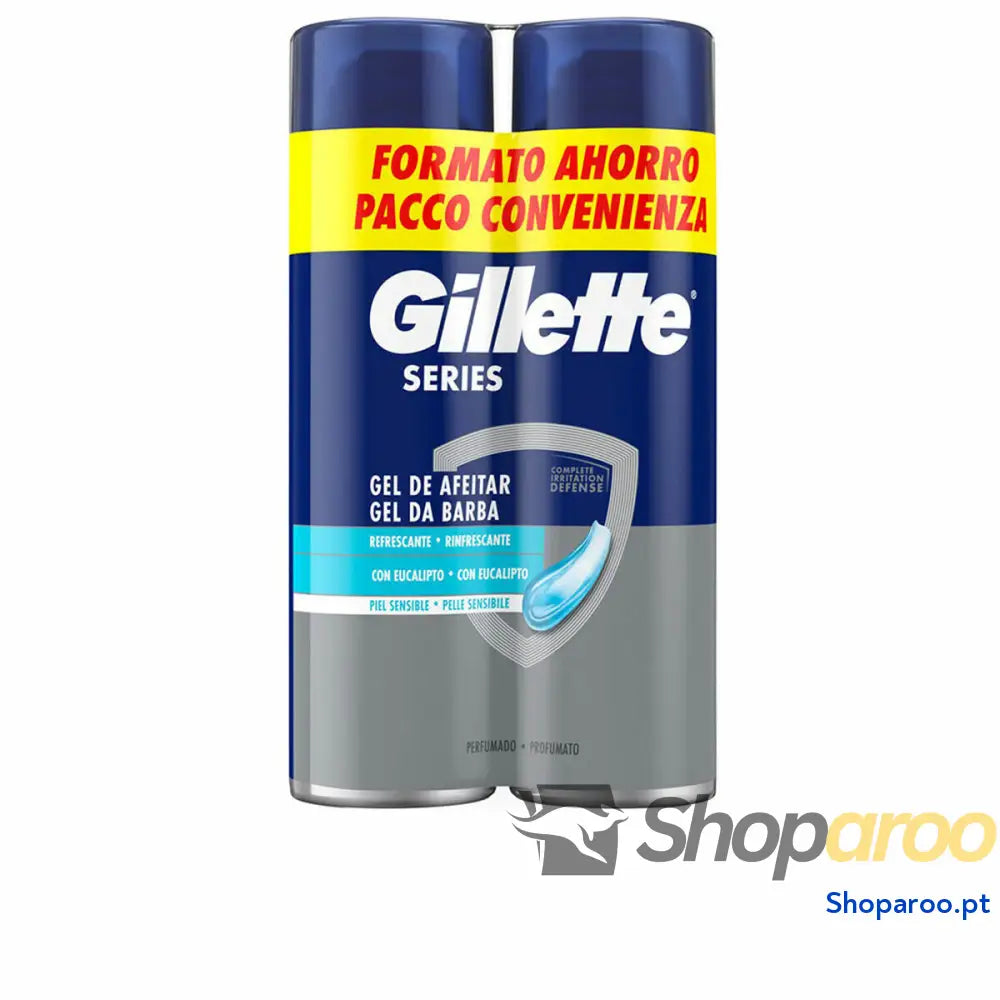 Gel de Barbear Gillette SERIES 200 ml 2 Unidades