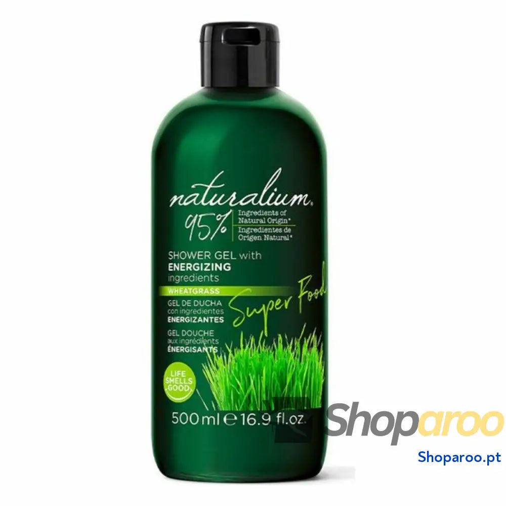 Gel de duche Super Food Wheatgrass Energizing Naturalium (500 ml)
