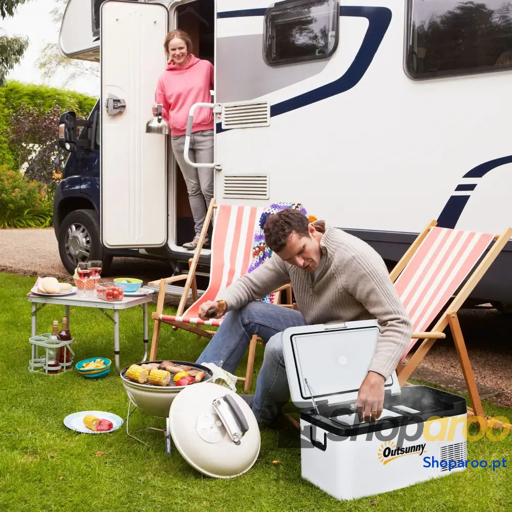 Geleira com Compressor 18L Portátil para Campismo e Viagem
