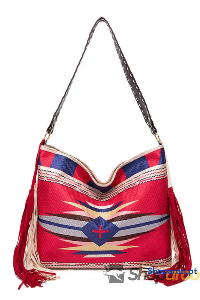 Geometric Canvas Tote Bag