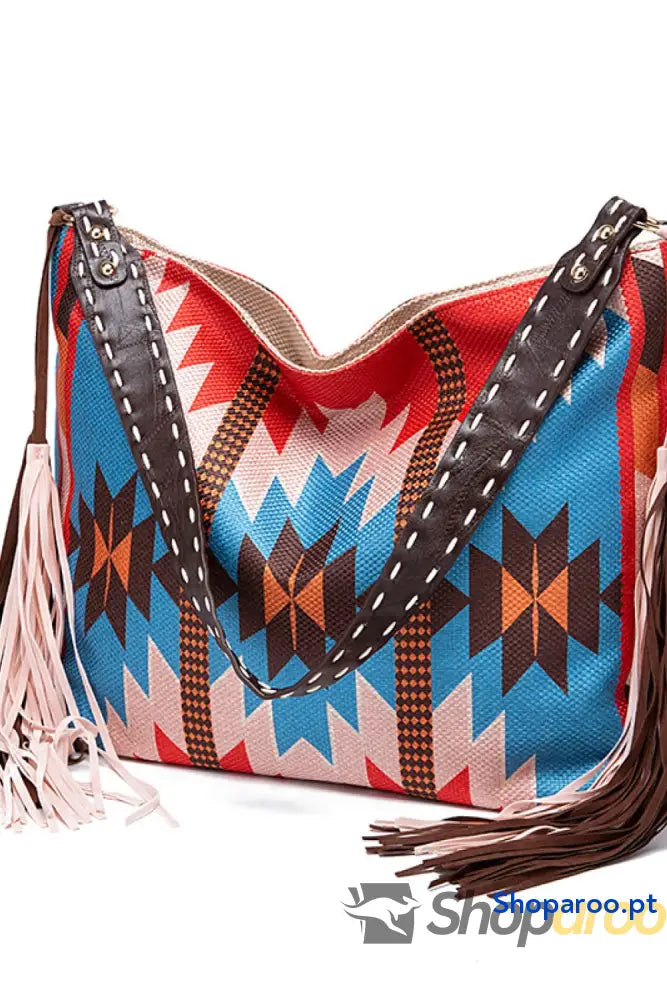 Geometric Canvas Tote Bag