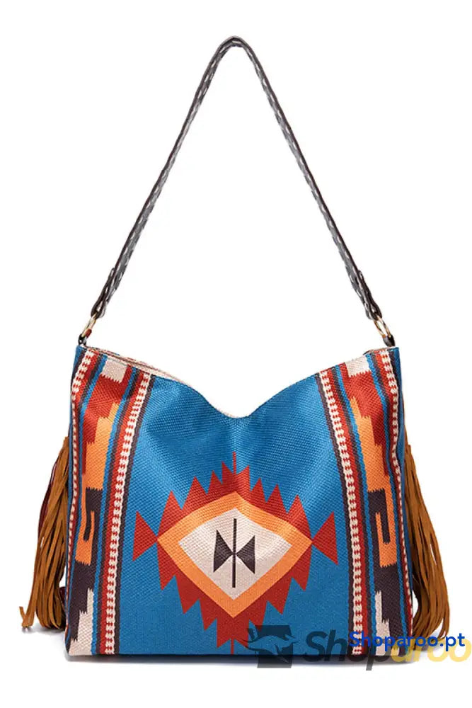 Geometric Canvas Tote Bag