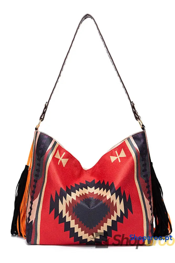Geometric Canvas Tote Bag